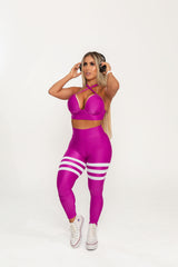 Conjunto Empina Bumbum & Top Faixa Magenta She Squats