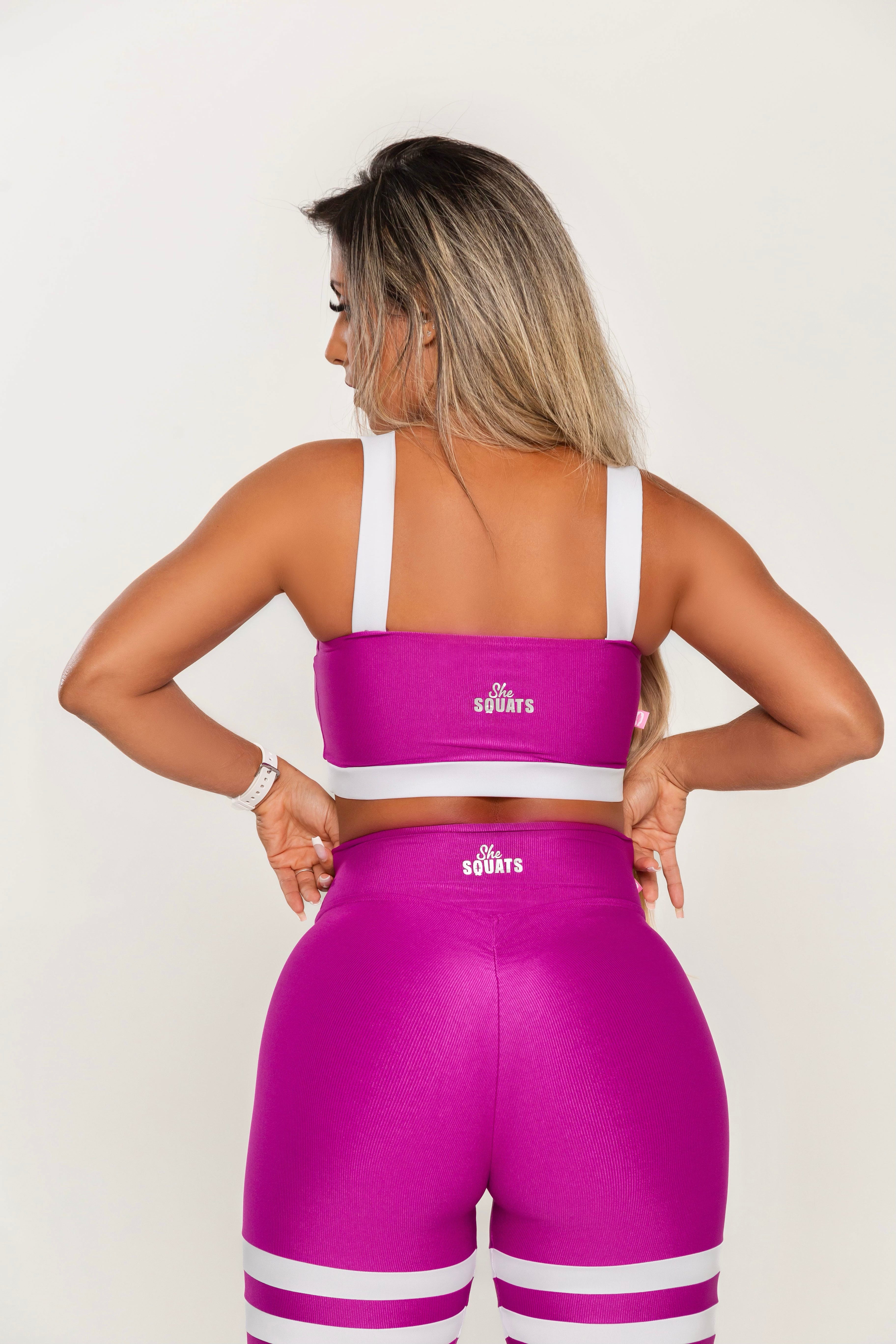 Legging Empina Bumbum Rosa Chiclete She Squats