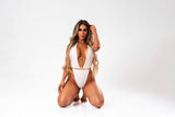 Body Malibu Gargantilha Branco She Squats