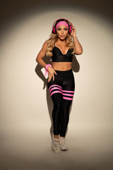 Legging Empina Bumbum Preta e Rosa She Squats