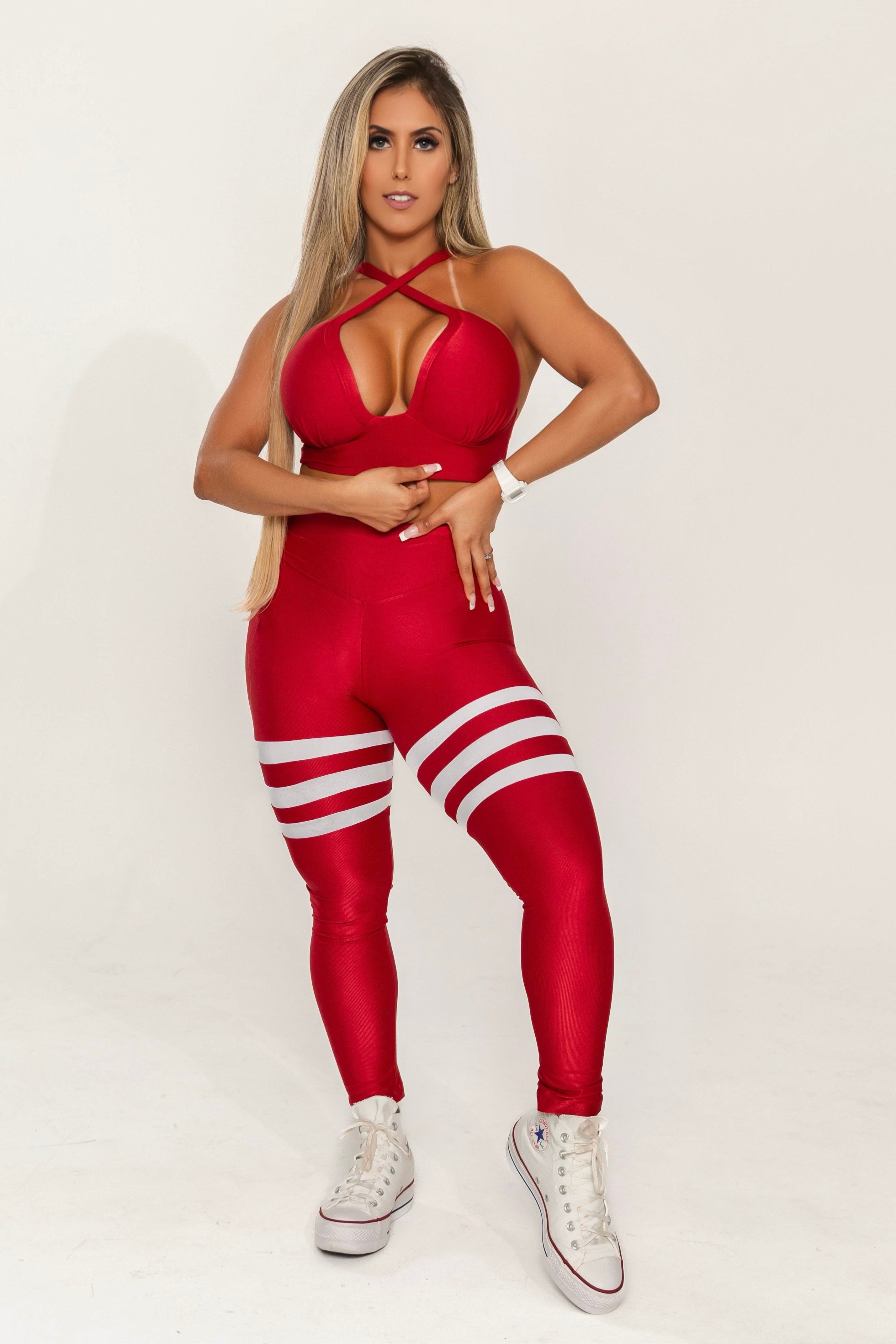 Conjunto Empina Bumbum Cherry She Squats - She Squats