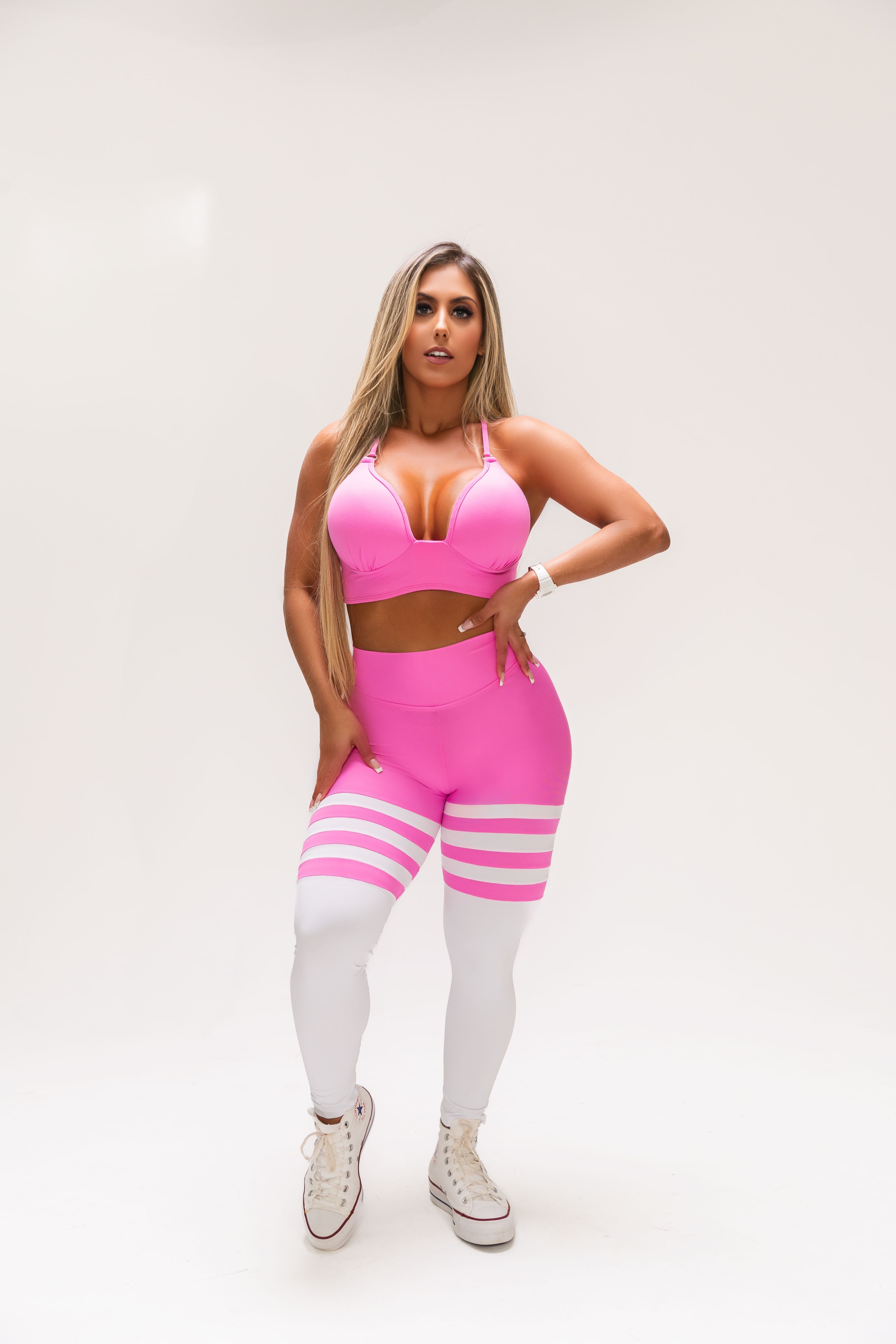 Conjunto Empina Bumbum Rosa Barbie She Squats - She Squats