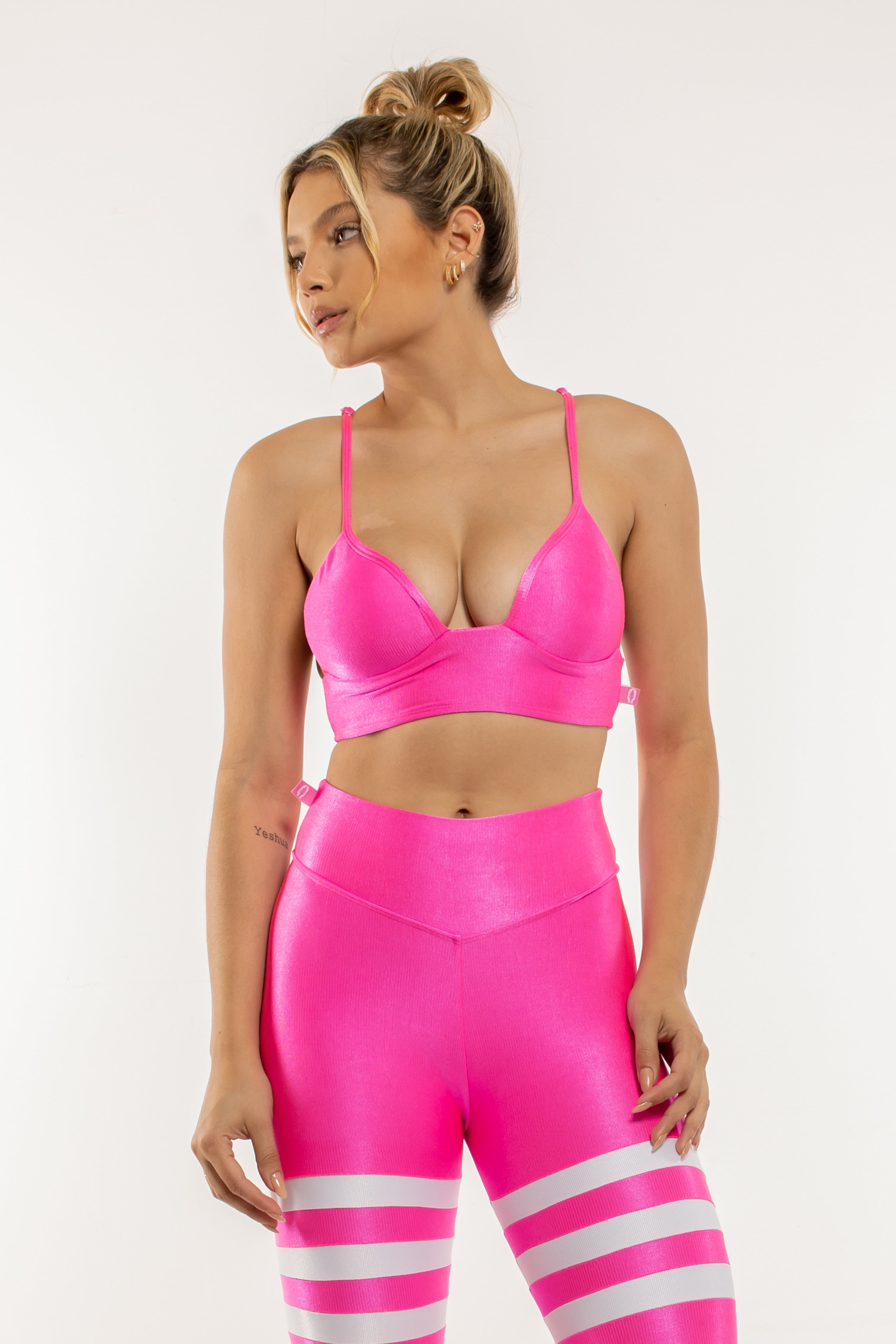 Conjunto Legging Rosa Neon She Squats - She Squats