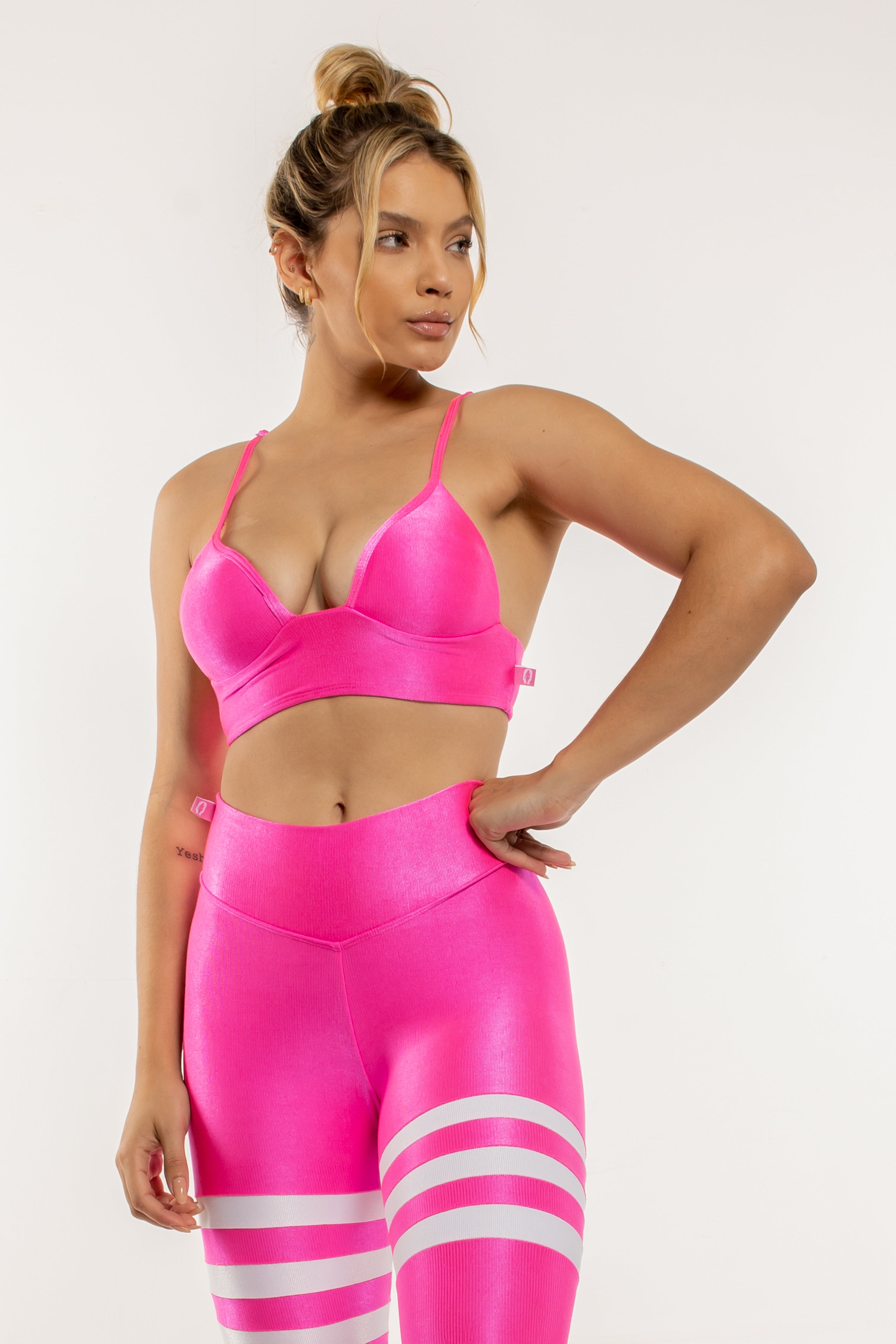 Conjunto Legging Rosa Neon She Squats - She Squats