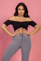 Cropped Ciganinha Preto - She Squats
