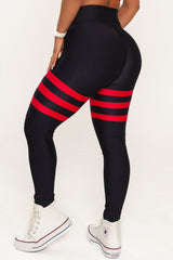 Legging Bicolor Preto & Vermelho Empina Bumbum She Squats - She Squats