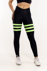 Legging Preta e Verde Com Empina Bumbum - She Squats