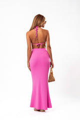 Saia Sereia Elegance Lurex Rosa - She Squats