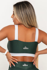 Top Faixa Verde Militar com Branco She Squats - She Squats