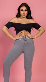 Cropped Ciganinha Preto - She Squats