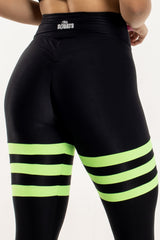 Legging Preta e Verde Com Empina Bumbum - She Squats