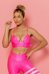Top com Bojo Rosa Neon - She Squats